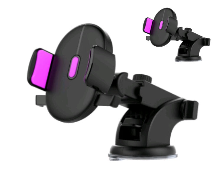 (2pc)Car Phone Holder Long Rod Telescopic Car Dashboard Suction Cup Type